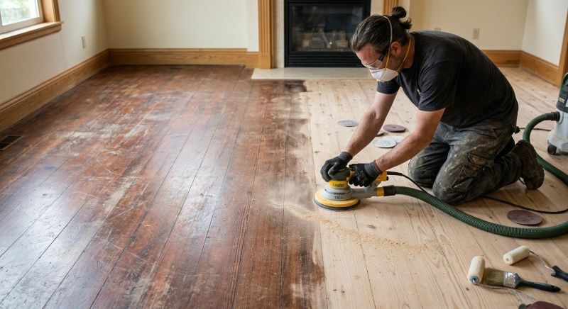Ash Floor Refinishing in Olathe, KS
