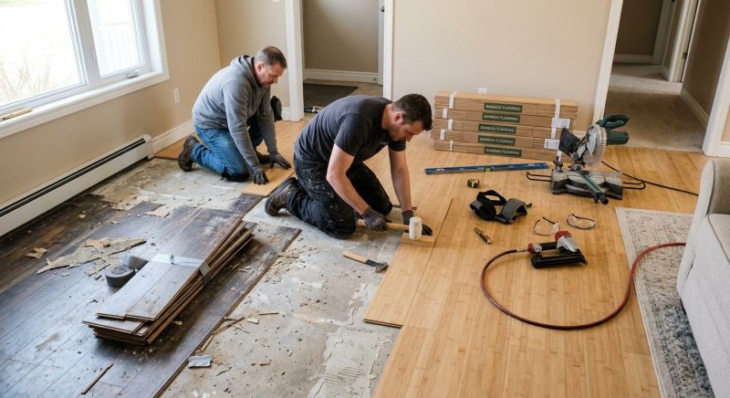 Bamboo Flooring Installation in Fort Worth, TX