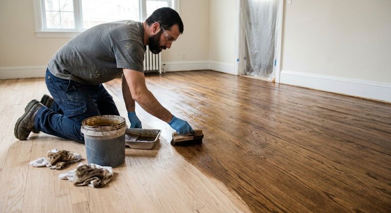 Hardwood Floor Staining in Overland Park, KS