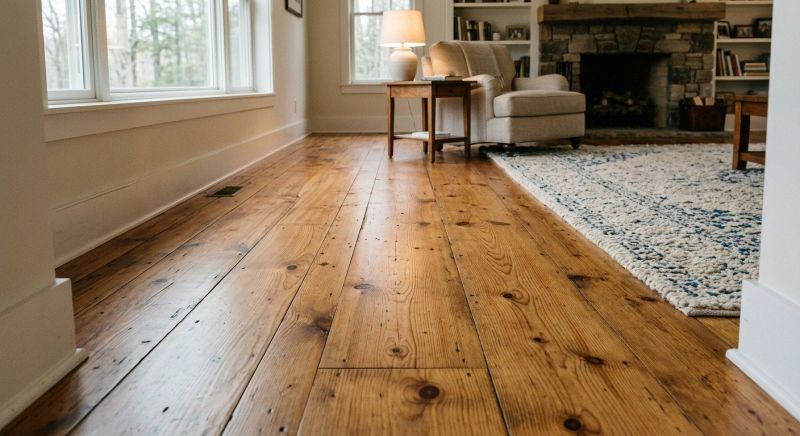 Pine Floor Installation in Manassas, VA