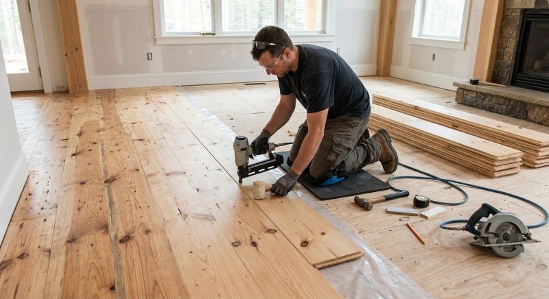 Pine Floor Installation in Phoenix, AZ