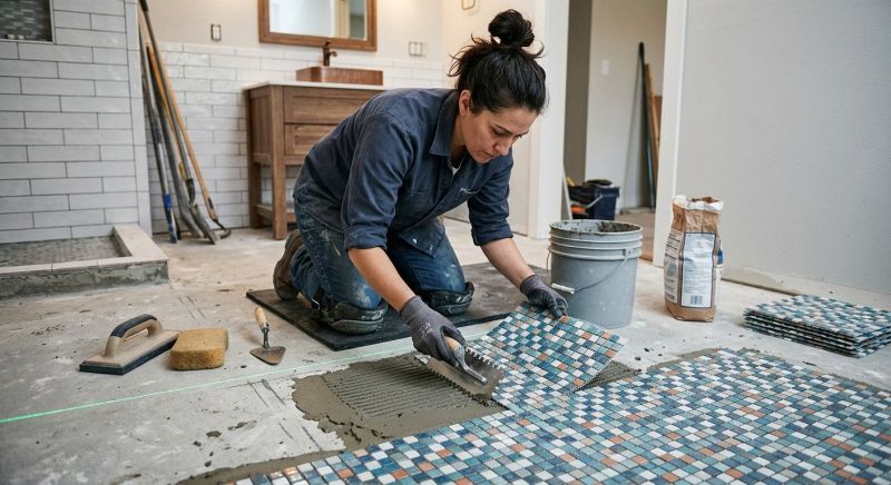 Bathroom Flooring Installation in Alexandria, VA