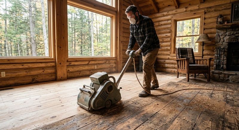 Cabin Floor Refinishing in Olathe, KS