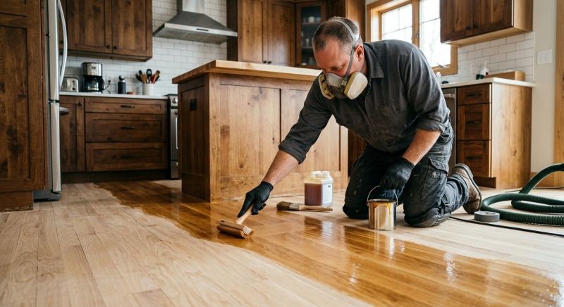 Cabin Floor Refinishing in Kansas City, KS