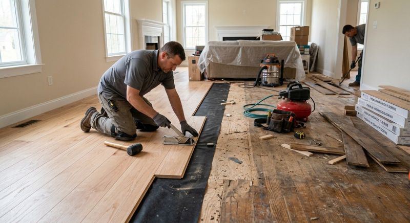 Finished Floor Installation in Manassas, VA
