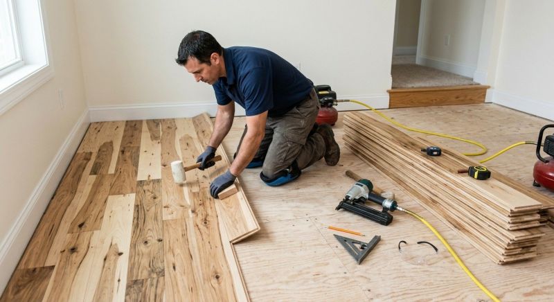 Hickory Floor Installation in Manassas, VA