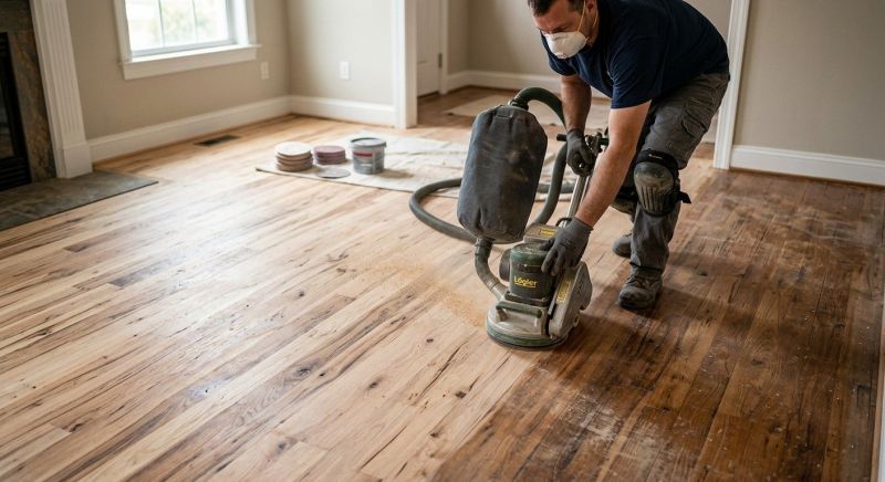 Hickory Floor Refinishing in Overland Park, KS