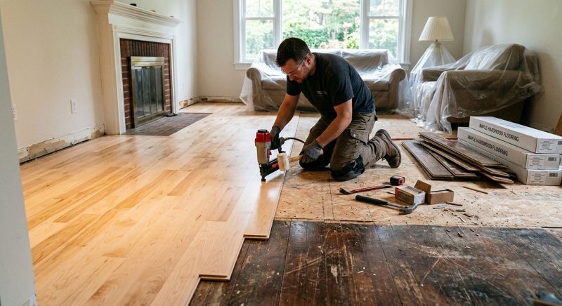 Maple Flooring Installation in Fort Worth, TX
