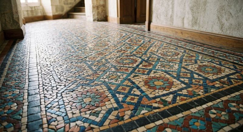 Mosaic Tile Floor Installation in Loudoun County, VA