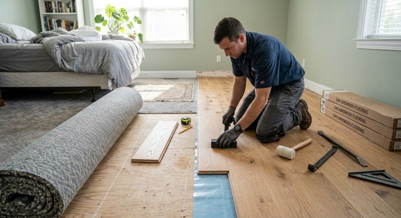 Oak Floor Replacement in Manassas, VA