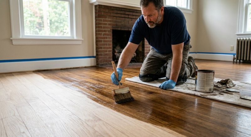 Oak Floor Staining in Alpharetta, GA