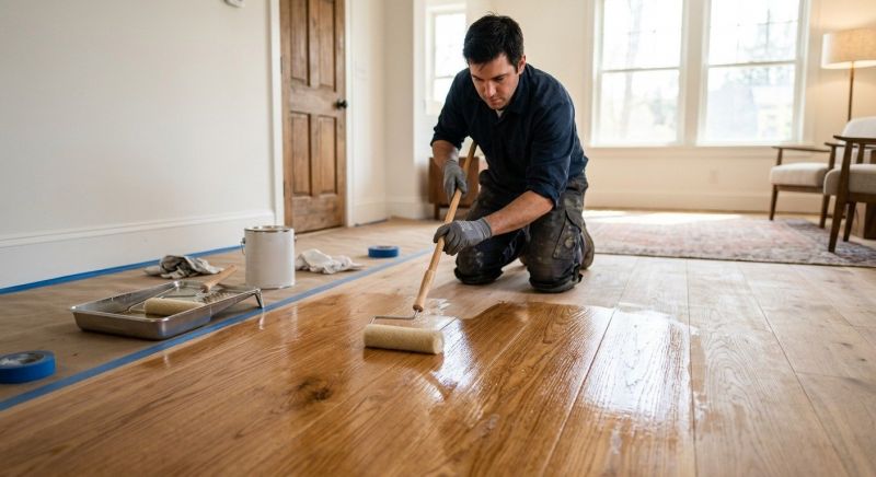 Oak Floor Varnishing in Kansas City, KS
