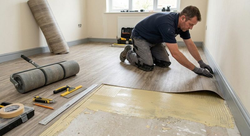 Sheet Linoleum Installation in Boulder, CO
