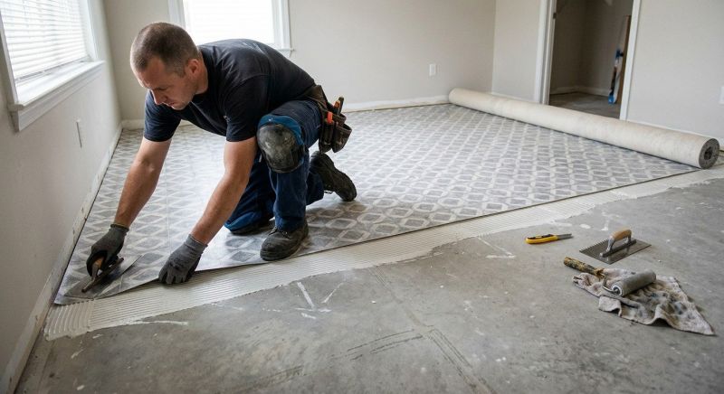 Sheet Vinyl Installation in Fort Worth, TX