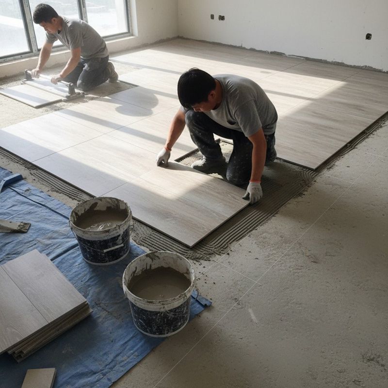 Slate Tile Floor Installation in Loudoun County, VA
