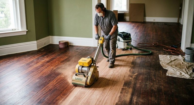 Teak Floor Refinishing in Overland Park, KS