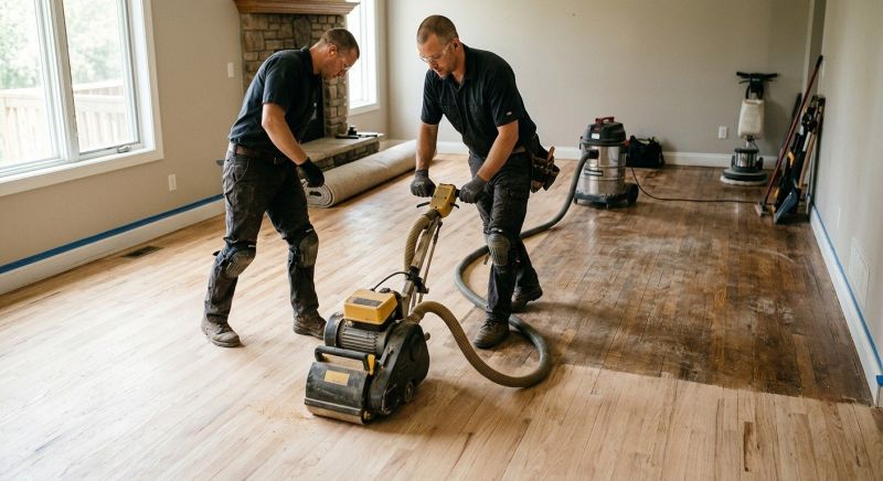 Tiger Wood Floor Refinishing in Overland Park, KS
