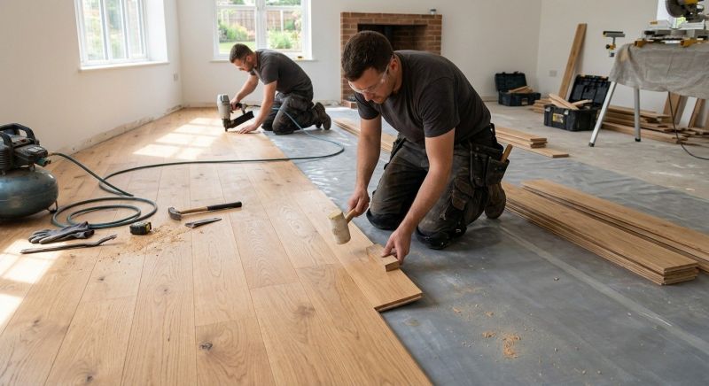 White Oak Floor Installation in Phoenix, AZ