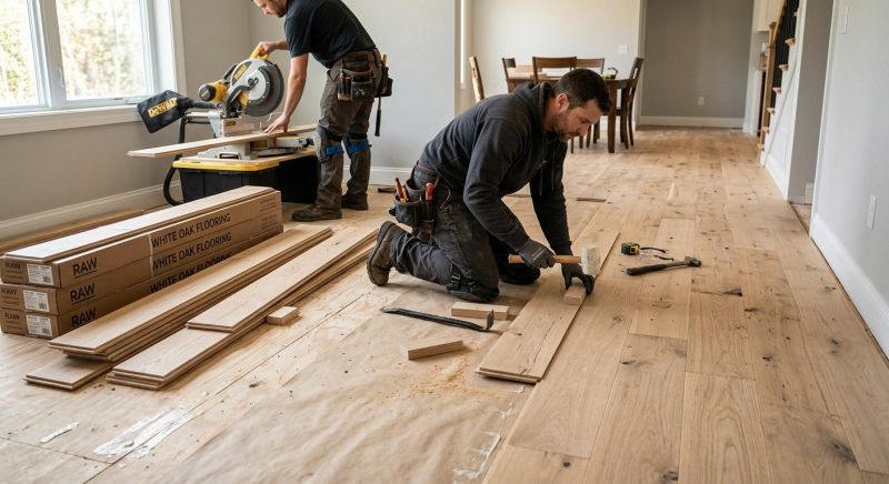 White Oak Floor Installation in Phoenix, AZ