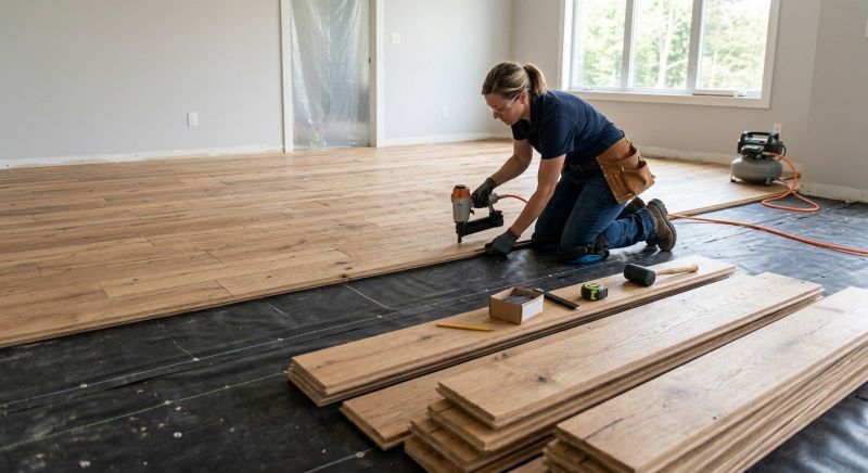 Wide Plank Floor Installation in Austin, TX