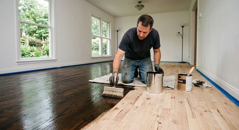 Wood Floor Staining in Alpharetta, GA